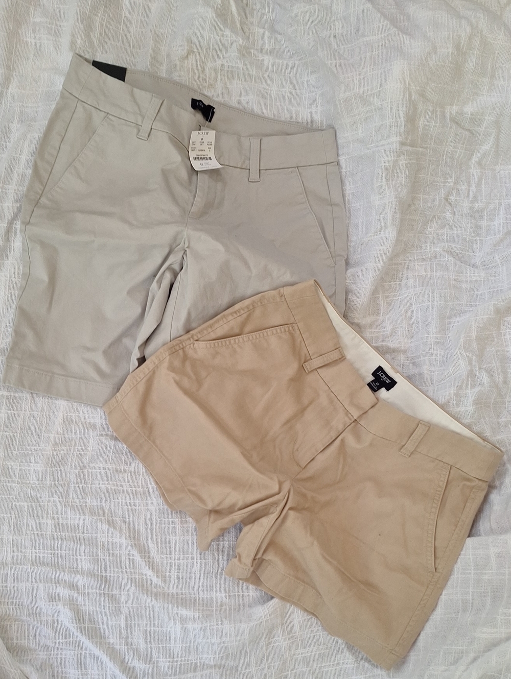2pc Bundle 5in 9in  J. Crew Gameday Khaki Tan Chino Shorts Sz 2 Al569 H1453